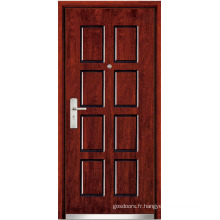 Porte en acier en bois (WX-SW-104)